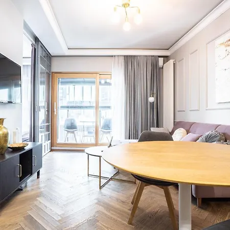 アパート Vipwarsawapartments Sapphire Mennica